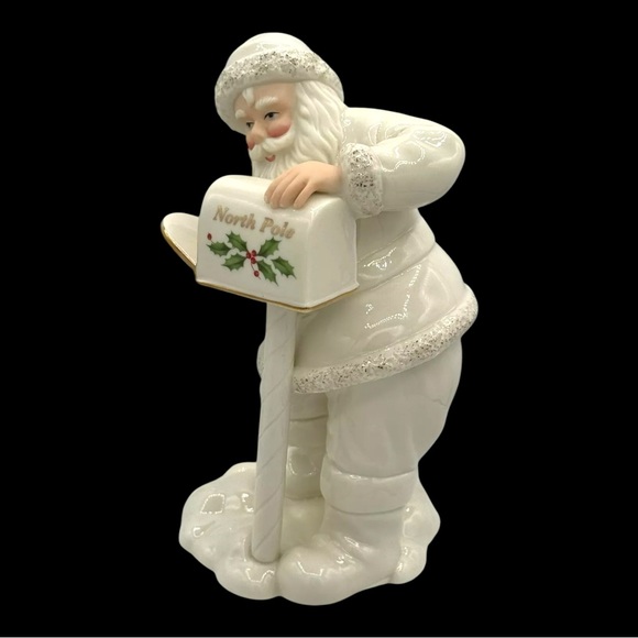 NEW Vtg 2007 Lenox ‘Santa Last Minute Lists’ Porcelain Figurine w/Giftbox - Picture 2 of 11
